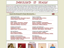 Tablet Screenshot of dressedtotease.com